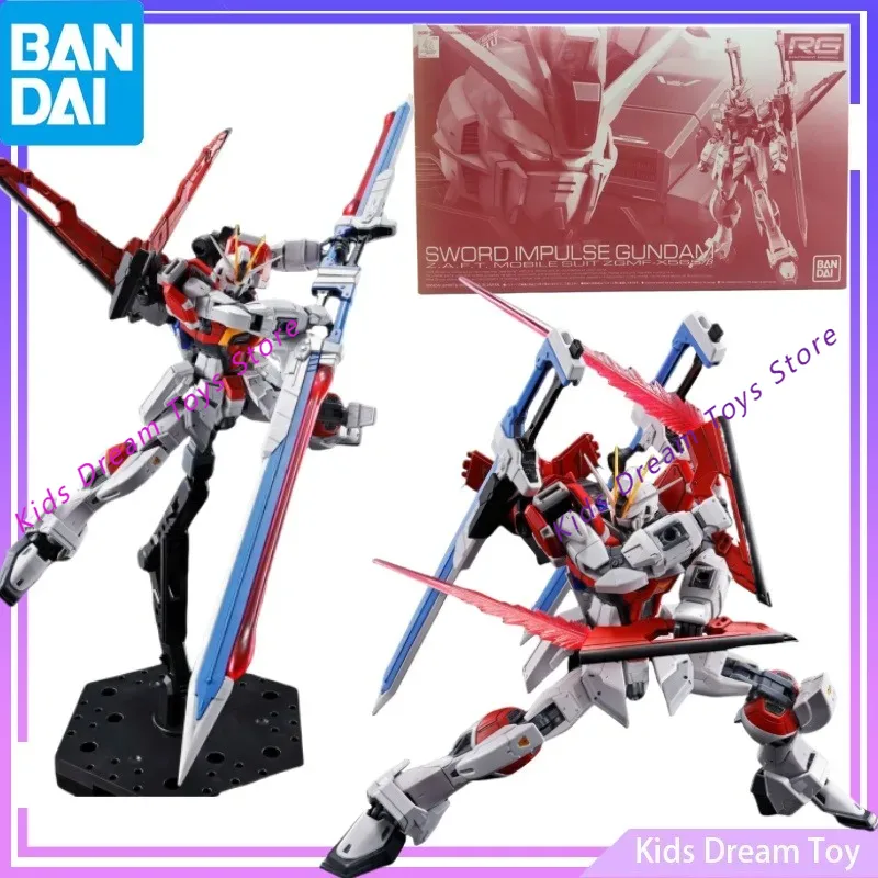 Bandai Model Gundam Rg - バンダイ-ガンダムアクションフィギュア,アニメ玩具,PVCコレクタブルモデルギフト,1: 144,オリジナル在庫あり
