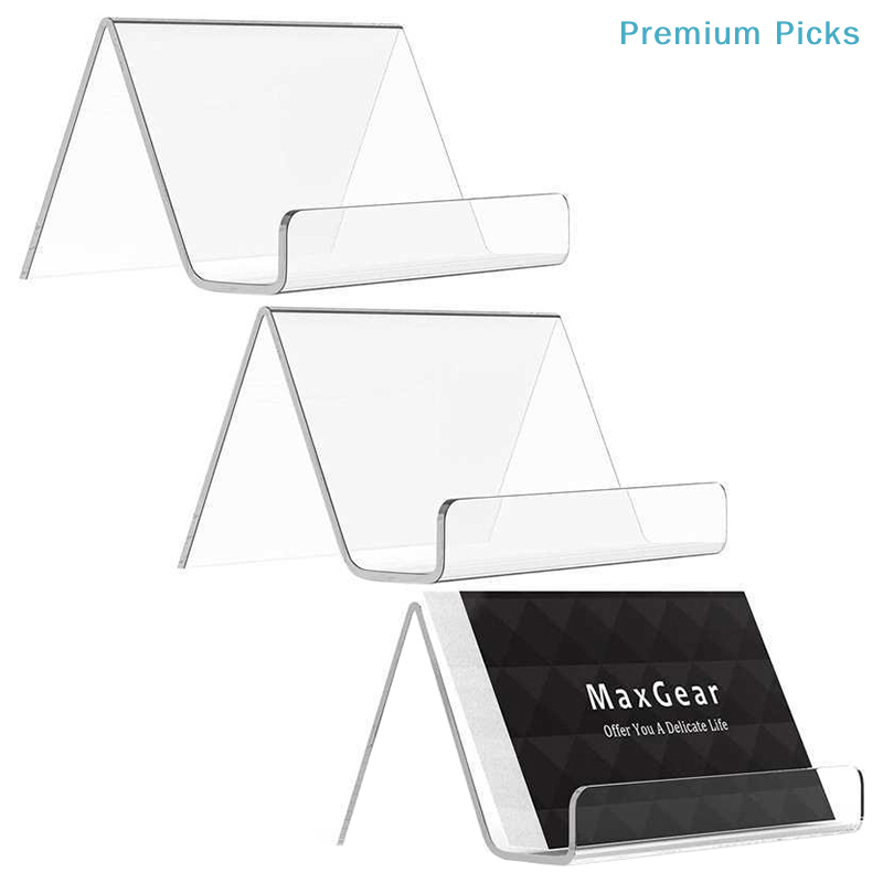 ポータブル透明アクリル製デスクトップ名刺ホルダー テーブルデ - Graded Card Display のレビューと価格
